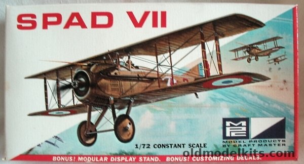 MPC 1/72 Spad VII, 5004-50 plastic model kit